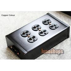 Copper Colour CC B6-HE 6 port Power Socket Strip Black 250V/15A