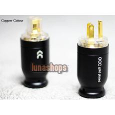 Copper Colour CC US Single crystal copper +Gold plated -126 Freeze Power Plug kits