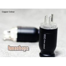 Copper Colour CC US Single crystal copper +Silver plated -126 Degree Freeze Power Plug kits