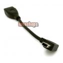 USB Female to Right Angled 90 Degree Mini USB Male OTG Host Cable 0.4 Ft-Black