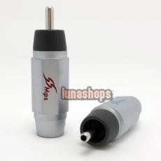 2pcs MPS genesis 8r MK2 rhodium Plated hollow out RCA AV DIY Soldering adapter Dia:8mm 