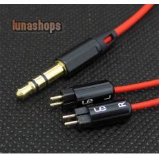 120cm DIY Red Cable For Westone W4r UE18 UE18PRO UM3XRC ES5 ES3 Earphone Headset