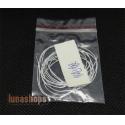 130cm 100% Pure Silver Signal Wire Cable Dia 0.4mm For DIY Outside
