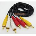 1.5m 3 RCA AV Male To Male Adapter Cable 