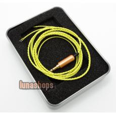 1.2m Custom Handmade Cable For Shure se535 se846 ue900 earphone headset OFC 8N Yellow/white 1.2m Custom Handmade Cable For Shure se535 se846 ue900 earphone headset OFC 8N Yellow/white