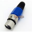 Blue XLR Female Plug...