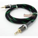 0.75m Hifi 3.5mm Pailiccs Male To Male Audio Belt Silver Cable 4N OFC 99.999%