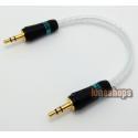 18cm BADE Silver 3.5mm Male To Male Audio Cable Adapter For Amplifier Decoder DAC 