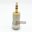 Pearl White Pailiccs Plug Audio Connector 3.5mm male adapter For DIY Solder