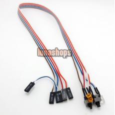 50cm PC Computer Case Power Switch Reset HDD LED + 2 Switch Cable Connector Adapter