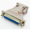 RS232 DB25 Female parallel 25 pin to DB9 9 pin Female Adapter Converter