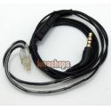 1.2m Handmade Cable + Remote For   Westone W4r UE18 UE18PRO UM3XRC ES5 ES3 earphone Headphone Iphone/Samsung