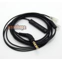 1.2m Handmade Cable + Remote For Sennheiser IE8  IE80 earphone headset Iphone/Samsung