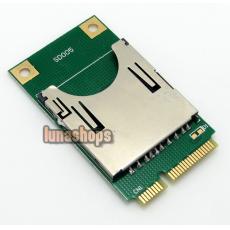 SD SDHC TF MMC Memory Card to laptop Mini PCI-e reader adapter as SSD PA-MR04