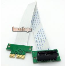 30cm Flex Soft Ribbon Express PCI-E 1x Male to Female 90 Degree Riser card Extender Cable