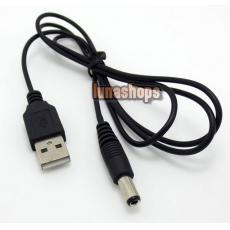 USB Male To DC 5.5mm x 2.5mm Power Supply Charger AC Adapter Cable