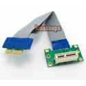 15cm Flex Ribbon Express PCI-E 1x Male to Female 90 Degree Riser card Extender Cable