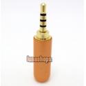 2.5mm 4 Poles + Gold Cover male adapter Plug Audio Connector For DIY Solder Cable