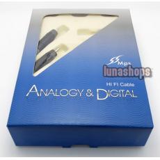 1pcs MPS M-400R Silver Plated + OFC RCA Male To Male Cable For Hifi Speaker AMP