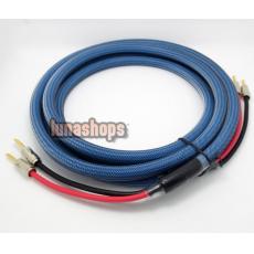 3m 1pcs MPS C-280sp OFC Banana Male To Male Cable Gold Plated For Hifi Speaker AMP