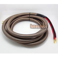 3m 1pcs MPS E-330sp OFC Banana Male To Male Cable Gold Plated For Hifi Speaker AMP