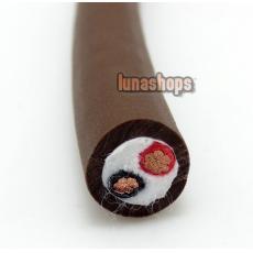 For 1m  MPS c-200mk OFC in Bulk Series DIY Hifi Cable Gold Plated For Hifi Speaker AMP