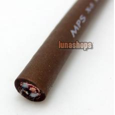 For 1m  MPS X-5 OFC in Bulk Series DIY Hifi Cable Gold Plated For Hifi Speaker AMP