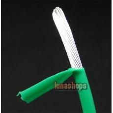 3 color 100cm Skin Silver Plated Speaker Earphone Audio Signal DIY Cable Dia:3mm
