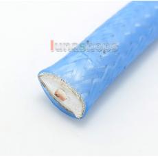 100cm Blue Skin Silver Plated + Shield Layer Speaker Audio Signal DIY Cable Dia:0.75cm RG800