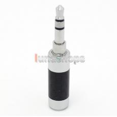 Straigt 3.5mm 3 poles Male stereo phono Carbon Shell DIY Solder Adapter 