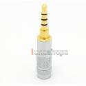 Straight 3.5mm 4 poles Male stereo phono DIY Solder Adapter 
