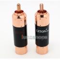 2pcs LITON RCA 0926 Male Plug OFC Copper solder type Adapter For DIY Custom