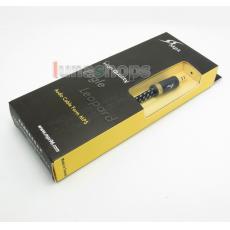 1.2m MPS X-7 Leopard 3.5mm Male to 2 RCA splitter type Silver plated cable