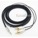 2m 3.5mm Male To 2 RCA CAR AUX HiFi Audio Cable For AMP Headphone etc.