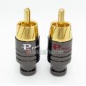 2pcs Pailic Pailiccs RCA Male Plug Golden Plated solder type Adapter For DIY Custom