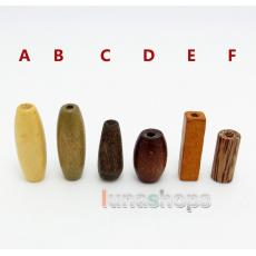 For 1 pcs Wood L S Size Universal Earphone Upgrade Cable Splitter Adapter Plug