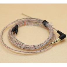 1.3m Semi Finished Bulk Soft 3.5mm Earphone audio DIY OFC wire cable For Repair Upgrade