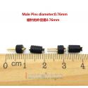 Male + Female Set 0.76mm Earpone DIY Custom Pins For UE Sennheiser etc.