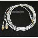 Extreme Soft 5N OCC + Silver Plated Earphone Cable For Shure se535 Se846 Ultimate UE900 
