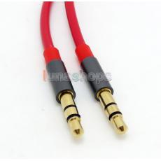 1.3m Red 3.5mm Housing Male Speaker Audio Cable For Koss ProDJ200 BOB marley TTR Headphone
