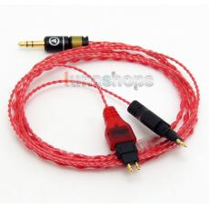 130cm Red Custom 6N OCC Hifi Cable For Sennheiser HD480 CL-II HD480 HD490 HD520 HD520 II HD530 HD540 HD540 HD560 II 