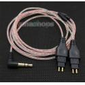 5N OFC Soft Skin Earphone Cable For Sennheiser HD25 HD265 HD525 HD535 HD545 HD565 HD 222 HD 224 HD 230 HD 250 HD 250 Lin