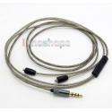1.3m Silver Plated + 5N OFC 3.5mm Earphone cable with Mic For Ultrasone IQ edition 8 julia Onkyo ES-FC300 ES-HF300 es-ct