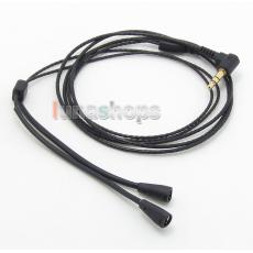 Black With Ear Hook Earphone OFC Cable For Sennheiser IE8 IE80 IE8i IE80i