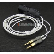 4pin XLR Male PCOCC + Silver Plated Cable for Sennheiser HD700 Headphone Headset