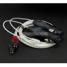 3pin XLR Female PCOCC + Silver Plated Cable for Sennheiser CL-II HD480 HD490 HD520 II HD530 HD540 HD560