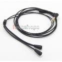 Black With Ear Hook Earphone OFC Cable For Sennheiser IE8 IE80 IE8i IE80i