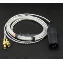 4pin XLR PCOCC + Silver Plated Cable for HiFiMan HE400 HE5 HE6 HE300 HE4 HE500 HE600 Headphone