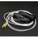 3pin XLR PCOCC + Silver Plated Cable for HiFiMan HE400 HE5 HE6 HE300 HE4 HE500 HE600 Headphone