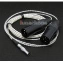 3pin XLR Male PCOCC + Silver Plated Cable for AKG K812 k872 Reference Headphone Headset